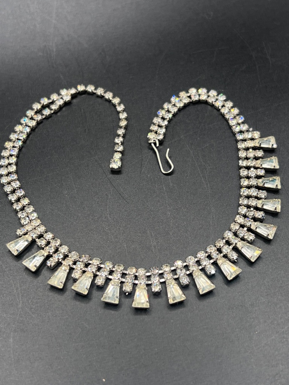 Vintage Crystal Drop - Silver Tones 29